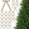 36 Pcs Christmas Velvet Bows Vintage Rustic Xmas Tree Velvet Ribbon for Wreath Fireplace Garland Home Decor Indoor Outdoor