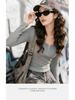 Women's Slimming Long Sleeve Round Neck T-Shirt - New 2025 Spring/Autumn Versatile Base Shirt