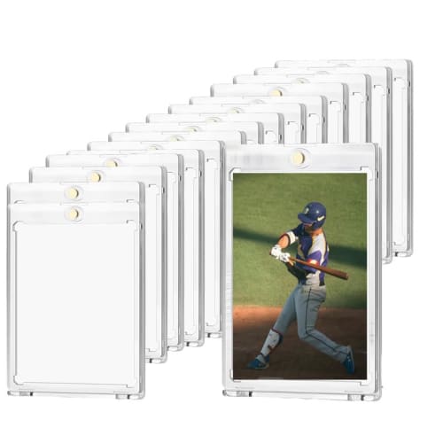 NeoByteBe Magnetic Loader Set of 15 Trading Card Cases with UV-Resistant Inner Sleeves, 35PT Card Protection, One-Touch Magnetic Activation, Protectiv