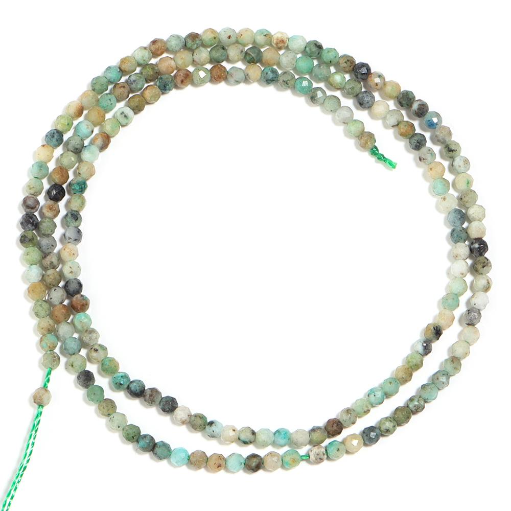 1 Strand Colorful Faceted Natural Stone Beads Loose Beads for Jewelry Making Spacer Beads DIY Bracelet Necklace Accessories