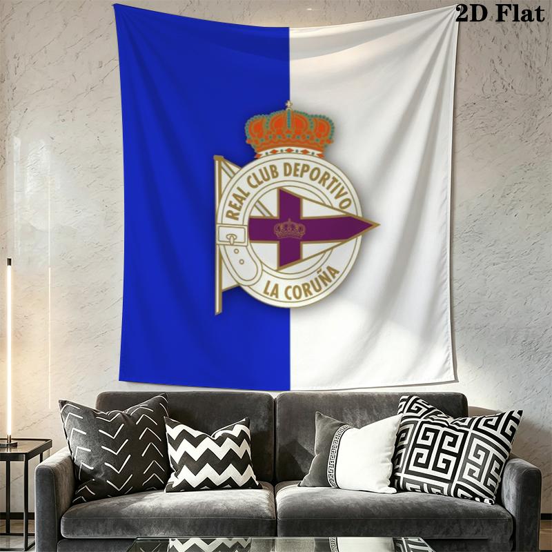 Deportivo de La Coruña Wall Tapestry Aesthetic Wall Hanging Printed Fabric Blanket Decorative Tapestries for Bedroom Living Room Home Decor