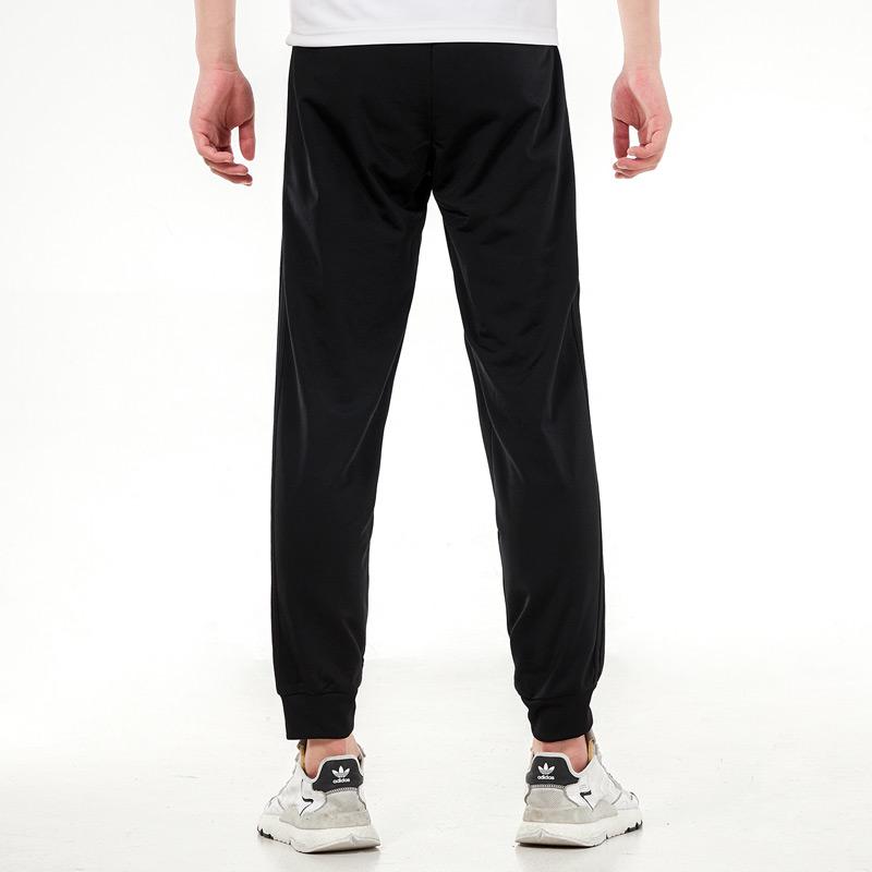 Adidas Essentials Warm-Up Tapered 3-Stripes Track Pants Black/Black Men Streetwear H46107