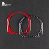 For Mercedes Benz C Class W203 2005 2006 2007 Real Soft Carbon Fiber Car Water Cup Frame Trim Sticker Interior Accessories