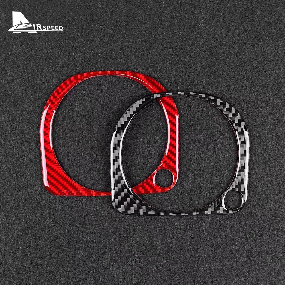 For Mercedes Benz C Class W203 2005 2006 2007 Real Soft Carbon Fiber Car Water Cup Frame Trim Sticker Interior Accessories