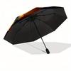 Disney Mickey Mouse Automatic Open/Close Umbrella - Cute Umbrella with Cute Design, Portable 3-Fold Compact Umbrella