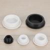 Black/White Round Silicone Rubber Seal Hole Plugs Bore 6.8mm-161.5mm T Type Stopper Blanking End Caps Seal
