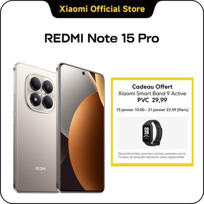 REDMI Note 15 Pro Titanium Gray 8 GB + 256 GB Corning® Gorilla® Glass Victus® 2
