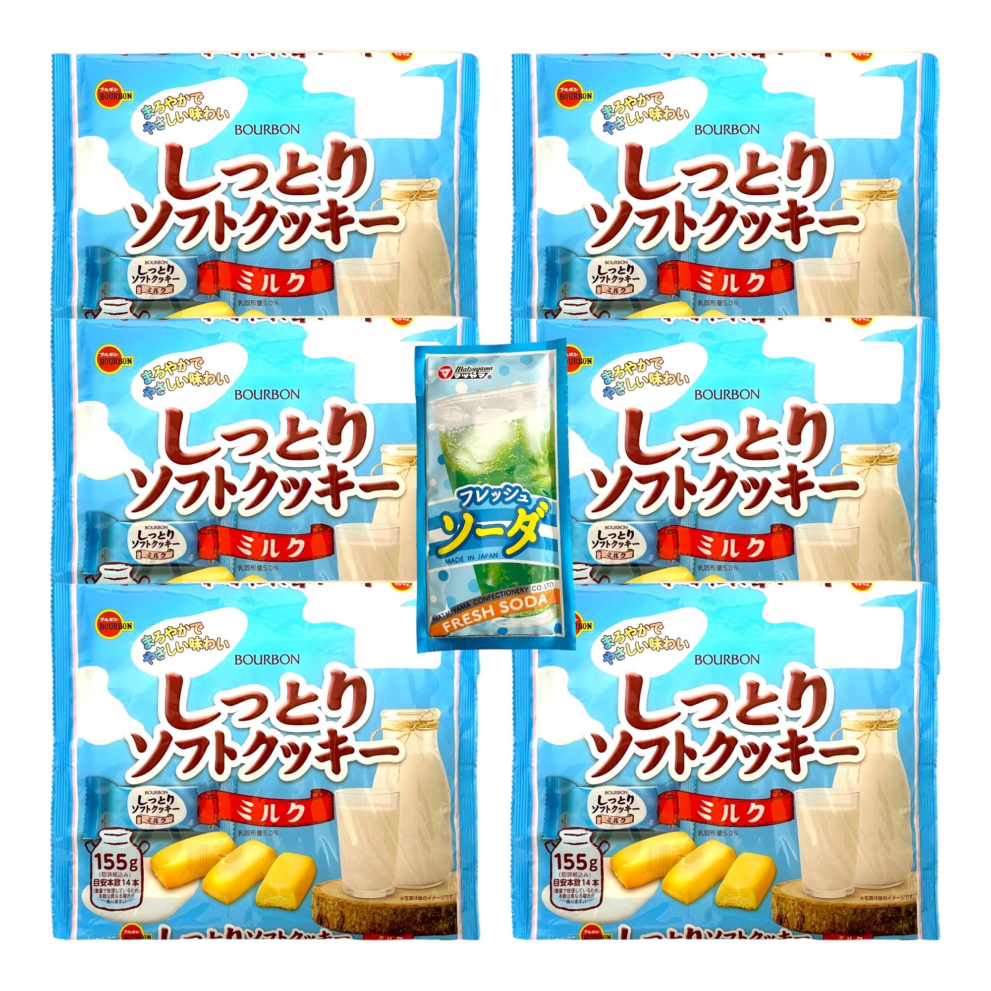 

Bourbon Moist Soft Cookies Milk x 6 bags Original Set