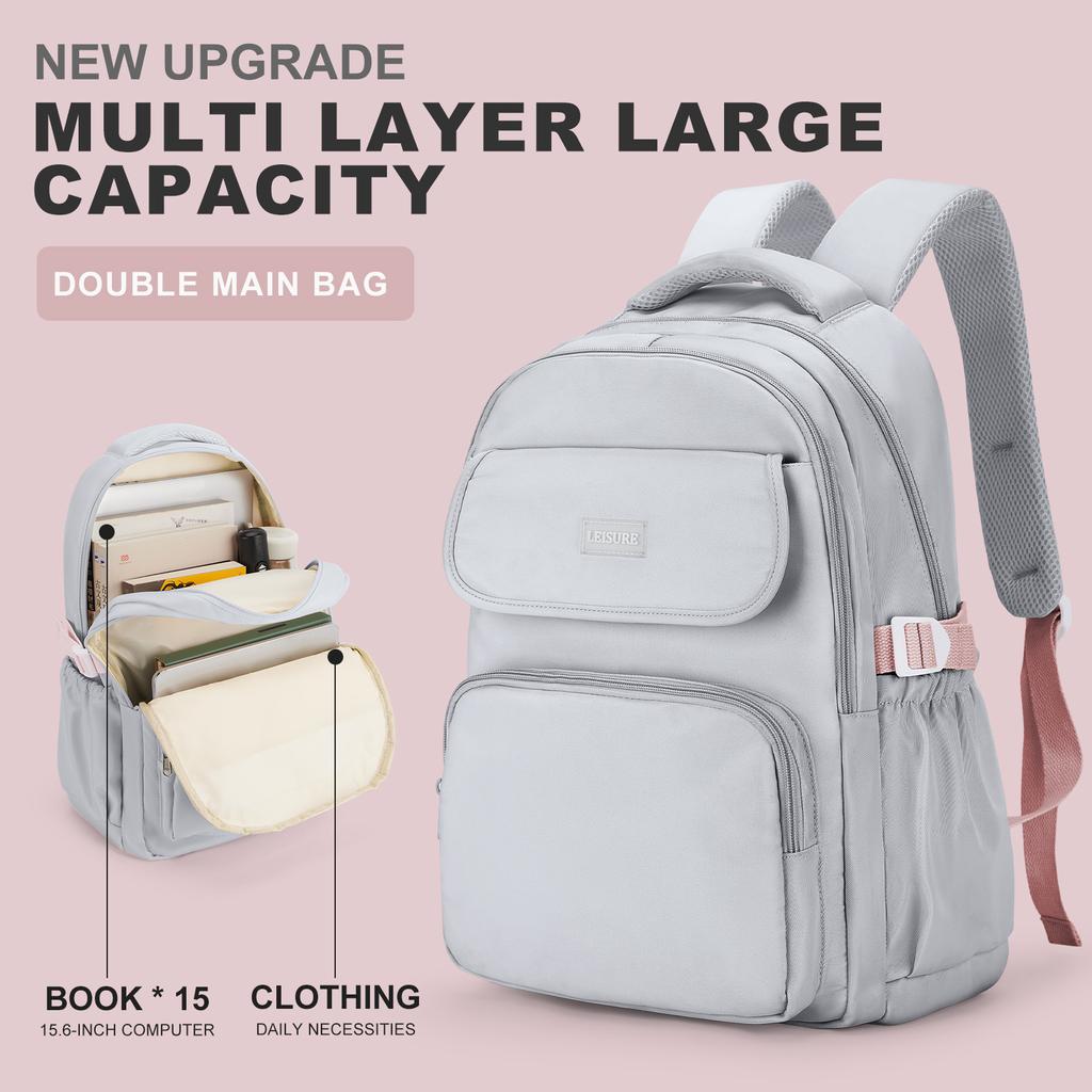 Backpack For Women Men,15.6Inch Laptop Backpack For Work,College,Travel,Large Waterproof Daypack, Schoolbag With Lots Of Pockets