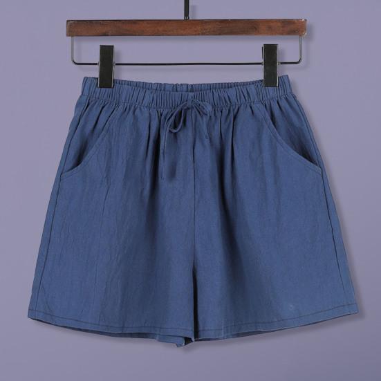 Pantaloncini da Spiaggia Vita Elastica Assorbi Sudore Traspiranti Classici Estivi Gamba Larga Corsa Casual Abbigliamento Femminile