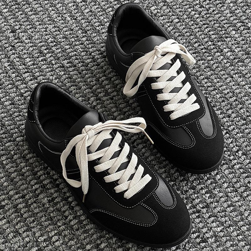Fashion Leather Moccasins Lace Up Men Business Shoes All-match Male Outdoor Shoes New Handmade Sneakers High Quality Mens Casual Shoes