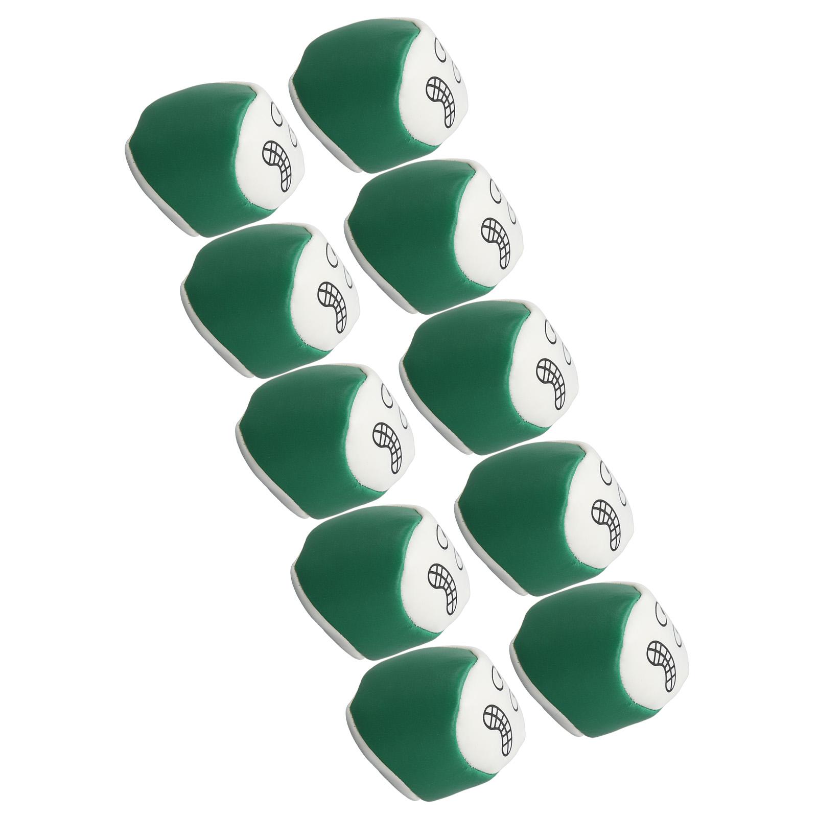

10Pcs Bean Bags Cute Emotions Pattern Round Cornhole Bags Tossing Sandbags for Outdoor Beach Games