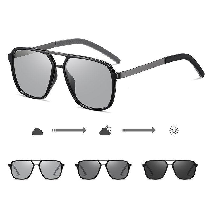 

AORON Fashion Photochromic Polarized Sunglasses for Men Women UV400 Anti Glare Spots Driving Fishing Glasses