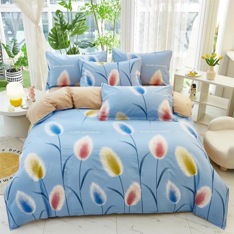 

Carton Astronaut Soft Duvet Cover Twin King Coton Space Explorer Theme Beding Set Star Rocket Print Comfortable Quilt Cover With 2 Pilow Sham 120*200cm Single