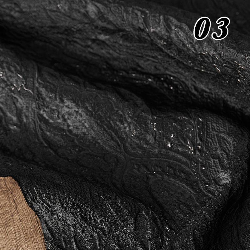 100cm Embossed Jacquard Fabric Resplendent Palace Style European Bright 3D Texture Cloth for Jacket Skirt DIY Sewing