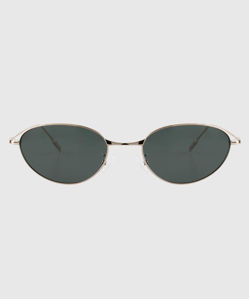 Tuditeo Acm Vintage Slim Metal Sunglasses Nylon Tinted Lenses C3 Gold Khaki