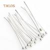 100Pcs Silvery Color Tone Ball End Pins Jewelry Making Findings DIY Crafts Headpins Accessories