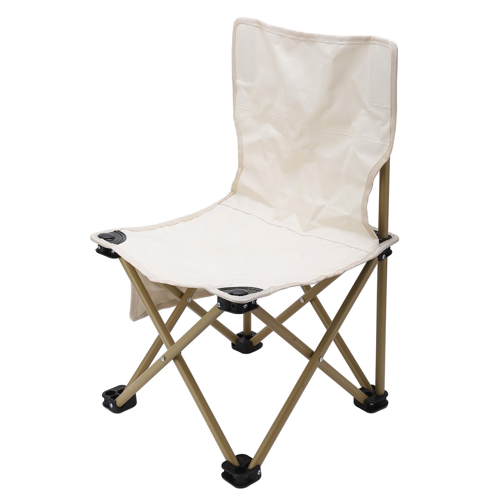 

Folding Camping Chair Rust Proof Prevent Slipping Waterproof Portable Outdoor Chair for Fishing