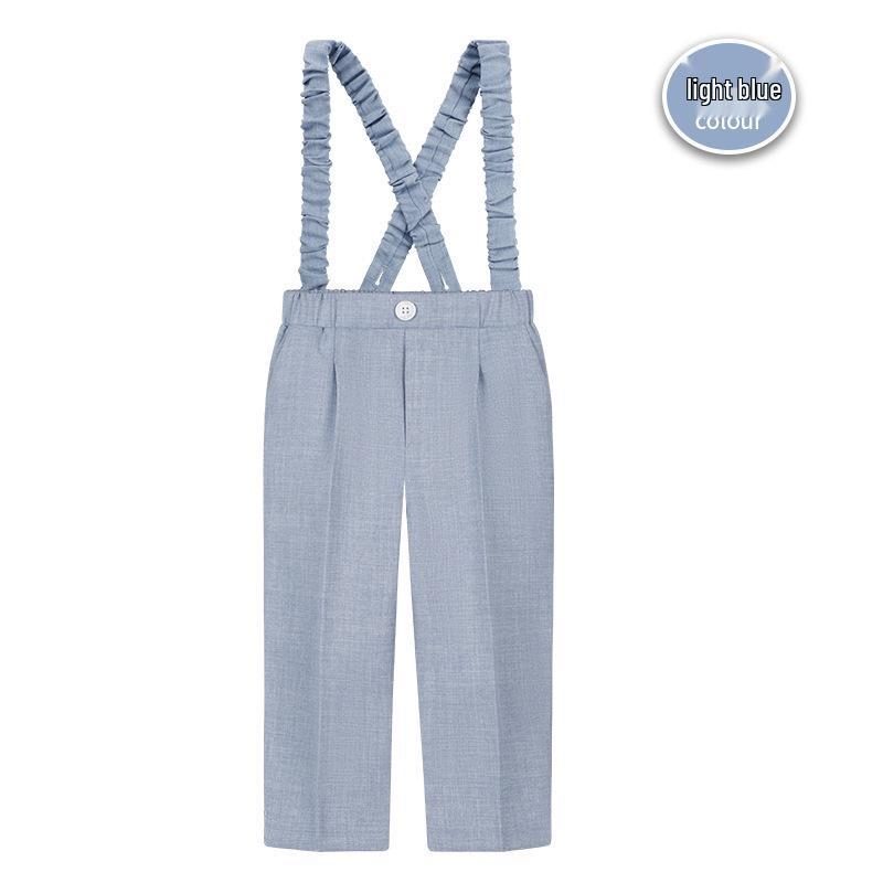 Pantaloni de costum uni pentru copii - Pantaloni lungi casual pentru băieți pentru uniforma de școală primară, costum de spectacol de primăvară/toamnă