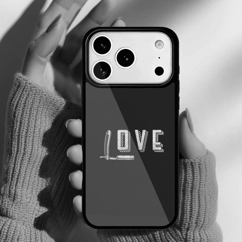 

Barber Pole Scissor Comb Razor Phone Case for iPhone 17 16 15 14 13 Pro Max Back Cover for 12 11 Pro Coque iPhone 15