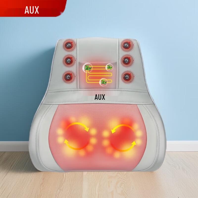 Aux Dual-Zone 3D Rechargeable Massage Cushion