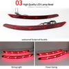 2 Pcs LED Reflector For Hyundai Elantra 2016 2017 2018 2019 2020 Rear Bumper Fog Lamp Brake Light Turn Signal Light