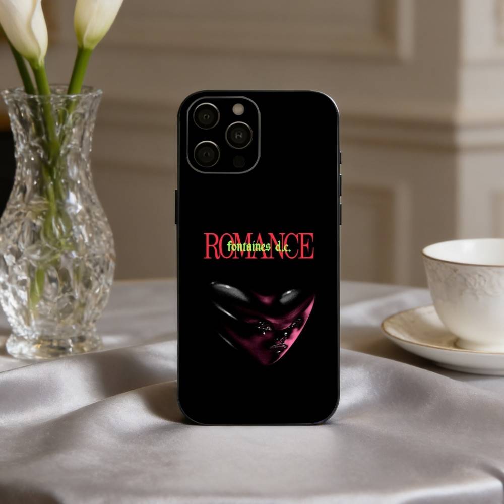 F-Fontaines D-DC R-Romance Phone Case For iPhone 17pro,16,15,14,13,12,11 Plus,Pro Max,XS,Soft Silicone Black Cover