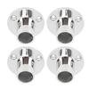 4 Pcs Hand Rail Round Base 1 Inch 316 Stainless Steel Corrosion Resistance Hand Railing Fitting for