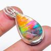 Natural Ammolite Gemstone 925 Sterling Silver Jewelry Pendant 1.81" AP-14221