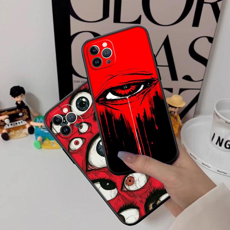 IK62 Spooky Scary Face Eyes New High-End Shell Phone Case for iPhone SE X XS XR 16E 17 11 Pro Max 8 7 6 6s Plus Air