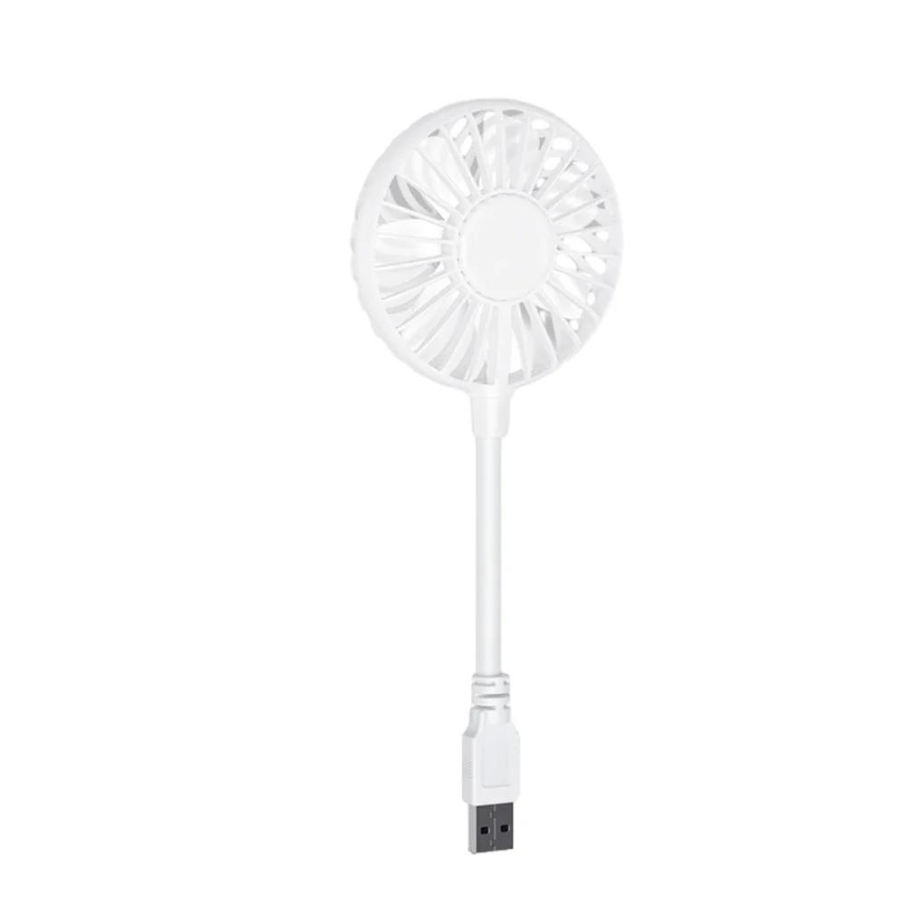 Portable USB Fan Small Cooling Fan USB Rechargeable Eyelash Eyelash Mute Cooler Handheld Fan Mini USB Rechargeable Desk белый