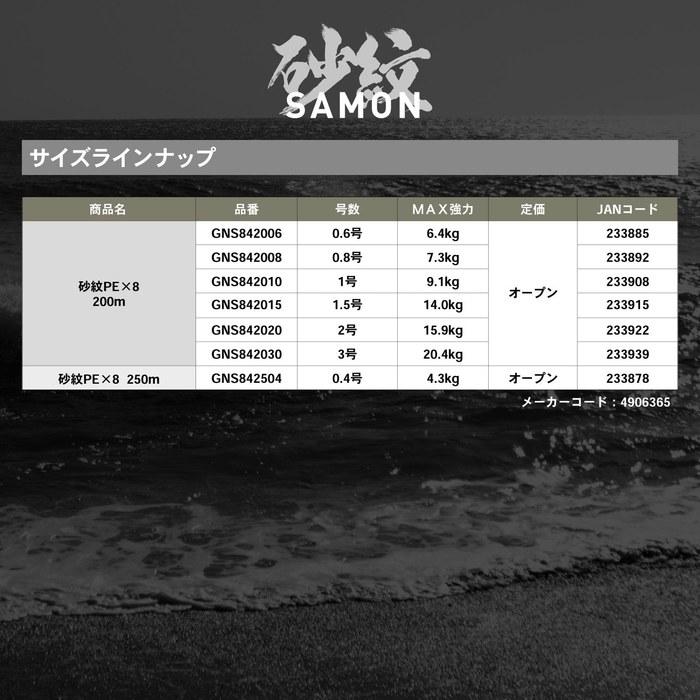 Gosen Sandmon PEX8 200m 0.8 Multi-Color