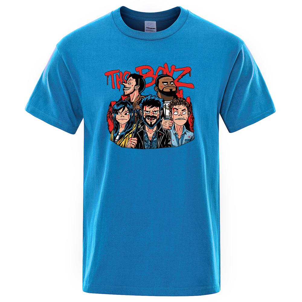 

Футболки для женщин с забавным принтом The Boys, свободная одежда больших размеров, летняя хлопковая мягкая дышащая повседневная футболка в стиле хип-хоп с короткими рукавами XL