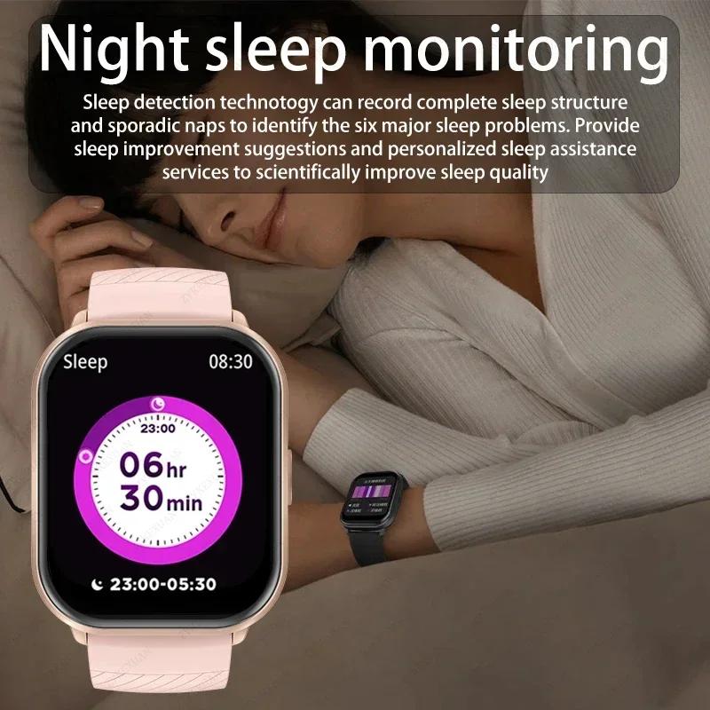 New For iPhone Android Smart Watch Men Women Heart Rate Blood Pressure Fitness Tracker Bluetooth Call Smartwatch Man