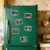 Wooden Window Ornament 1/6Pcs Fake Fridge Magnet, Natural Scenery Refrigerator Magnet Magnetic Decoration for Kitchen Office Whiteboard Landscape