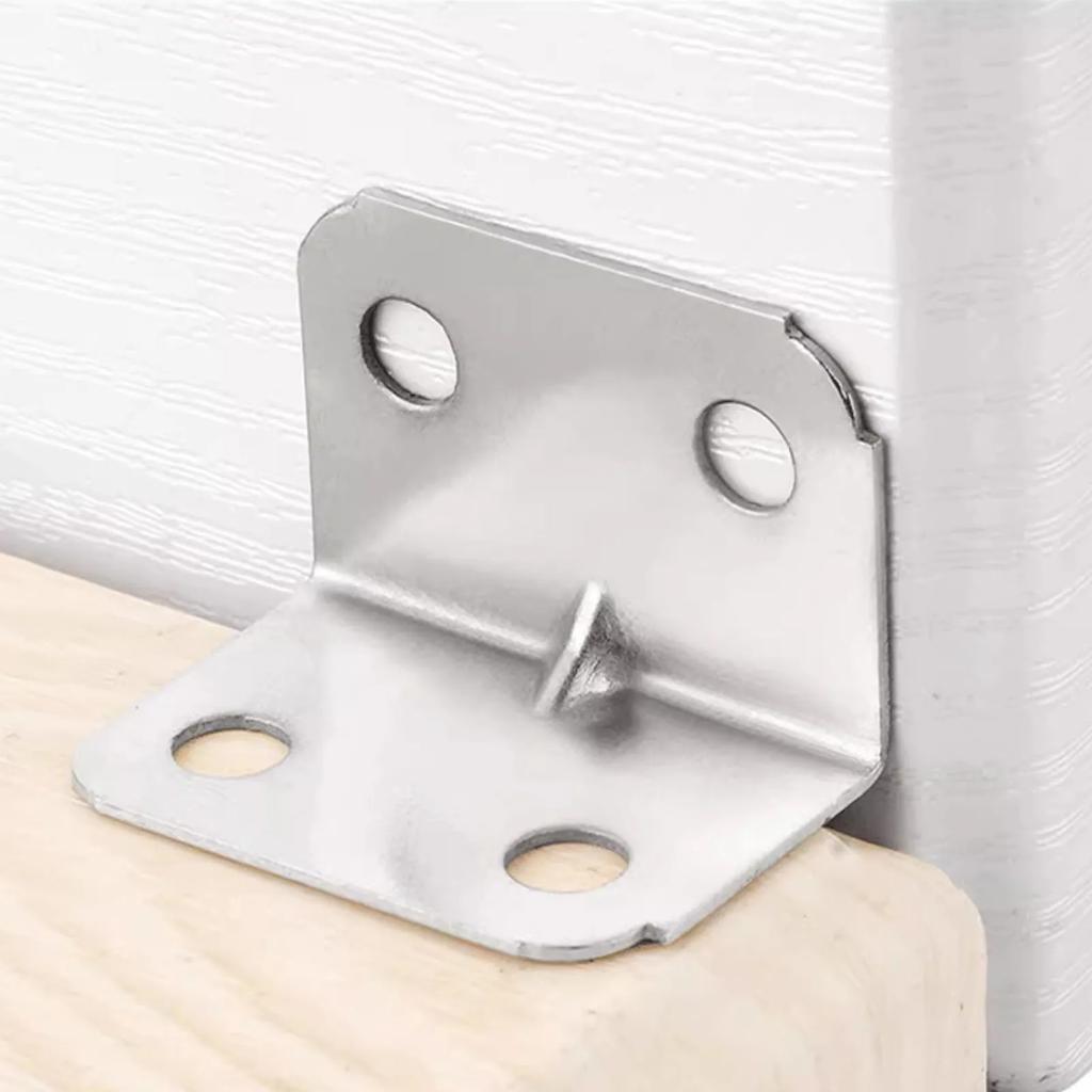 10pcs Angle Iron Board Table Chair Cabinet Wardrobe Fixed Connector 90-degree Angle Plate Bracket Shelf Brackets Accessories
