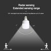 E27 LED Bulb 220V Voice Control Light Motion Sensor Radar Sensor Emergency Lamp For Home Living Room Stair Corridors Warehouse