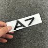 QR6 ABS Letter Sticker M6 A7 Front and Rear Four-ring Logo 2012-2018 Quattro 3.0T Logo Supercharged Combined Modification Black