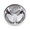 JingJingRS Round 3-Compartment 304 Stainless Steel Kids' Plate