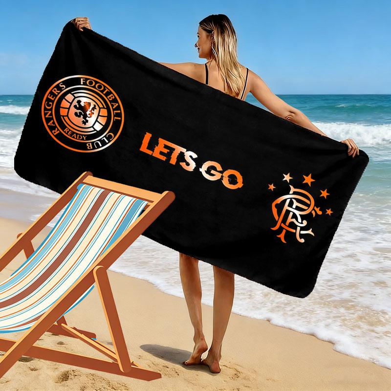 Rangers FC Print Beach Towel, Large Soft Quick Dry Towel for Beach Camping Swimming