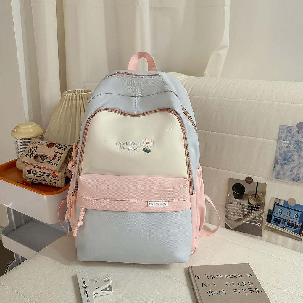 Schoolbag Japanese Retro High School Student Junior High School Student Schoolbag Girls Korean Version Casual Backpack Men Large Capacity Travel