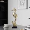 Gilded Seahorse Seashell TV Cabinet - Modern Home Decor Piece