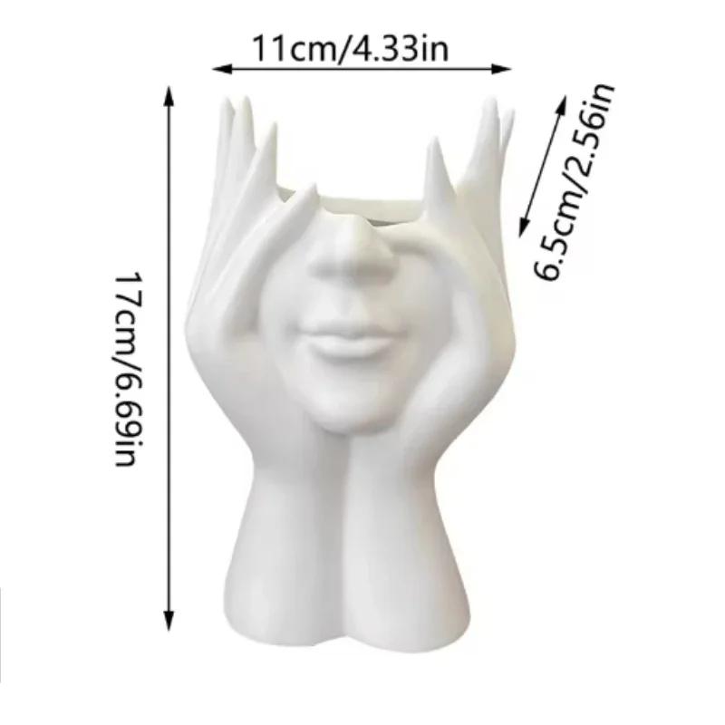 1/2KS Kreativní umění lidského těla styling kancelářské potřeby stolní multifunkční úložný držák na pera držák na štětce na make-up dekorace