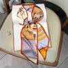 New Spring And Autumn Fashion Sunscreen Scarf For Women, Narrow, Long, Sharp Corner Professional Small Scarf, Decorative Tie Bag Hair Strap