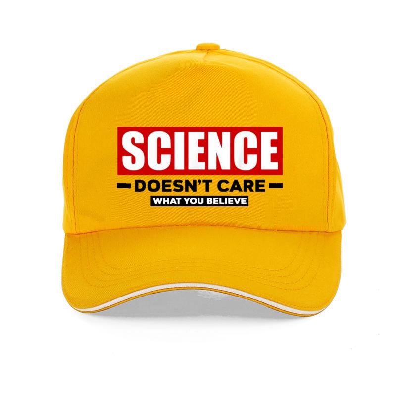 Science Doesnt Care What You Believe Printing Baseball Cap Casual Summer Trucker Hats Harajuku Snapback Hat Gorras