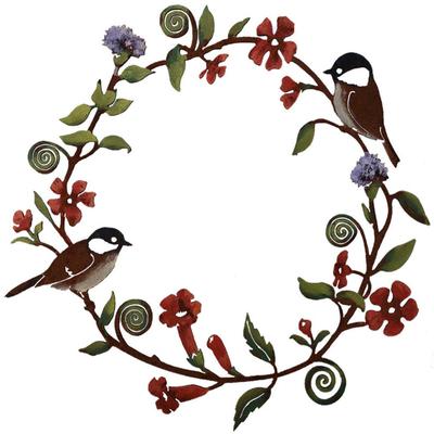 Ghirlanda di Fiori Tette Artificiali Wall Art Ghirlanda con Uccelli per Porta d'Ingresso Decorazione Cucina Porcile Veranda