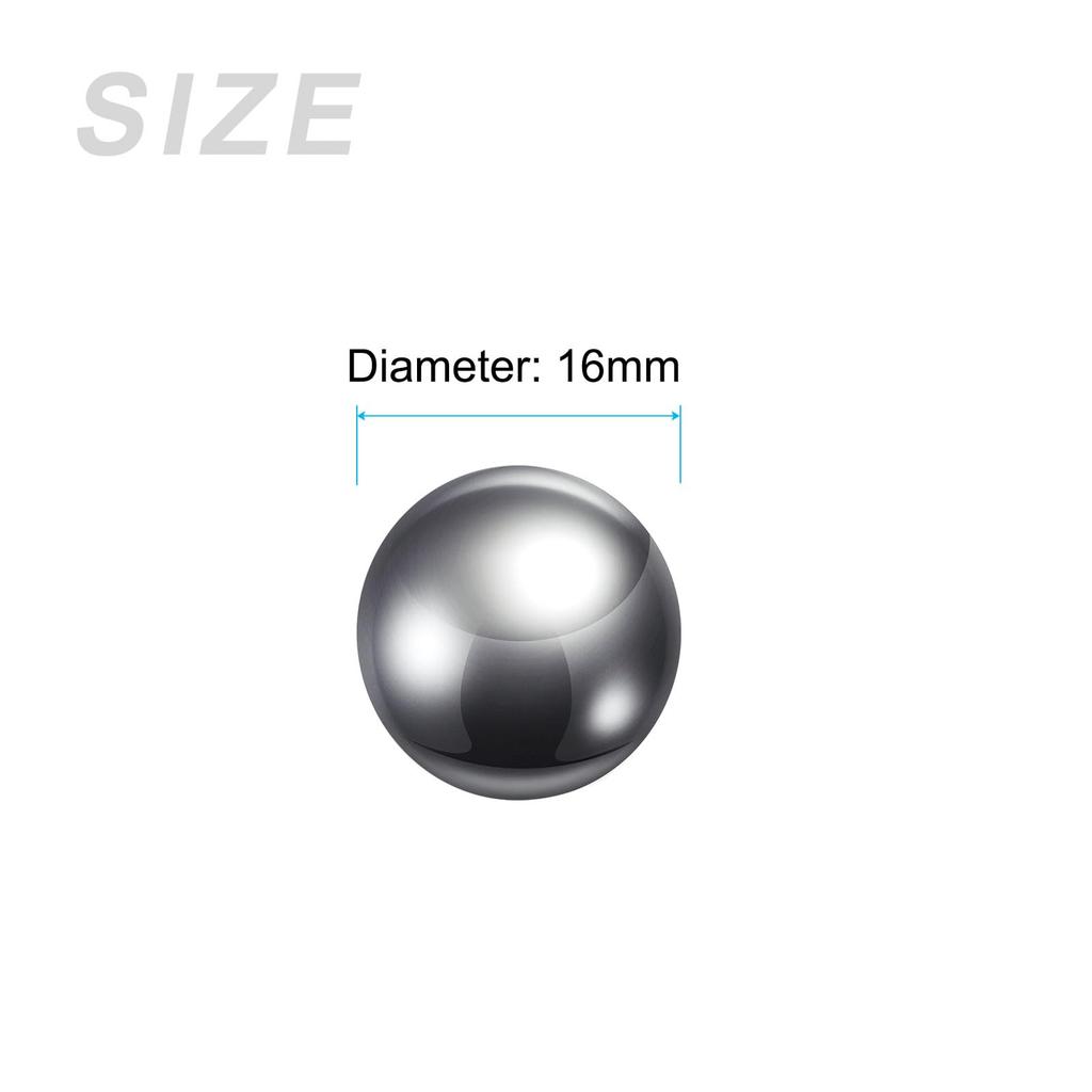 METALLIXITY Precision Ball G100 16mm 10pcs 304 Stainless Steel Bearing Ball Beads - Industrial Kit for Machinery, Automotive, DIY