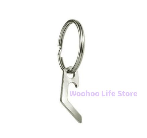 

2PCS Titanium Bottle Opener EDC Tool Mini Flat Head Screwdriver Keychain Portable Multi Tool for Men Gift Outdoor Survival