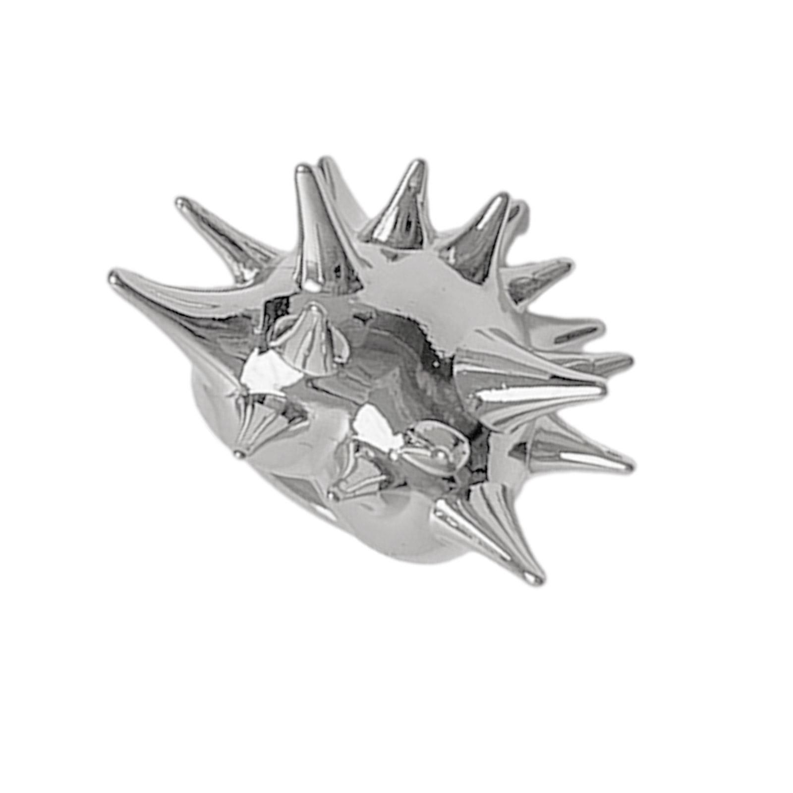 

Модное кольцо с шипами морского ежа из сплава, золотого/серебристого цвета, украшение на палец, модный аксессуар для вечеринок и повседневной носки серебряный