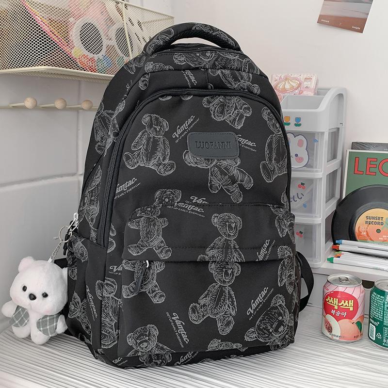 Children's Schoolbags Elementary School Students  Girls' High Ooking Junior High School Students' Printed Backpacks
